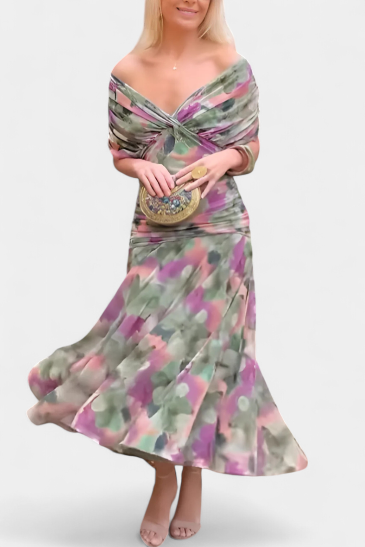 Laluna® | Elegante Jurk Met V-Hals