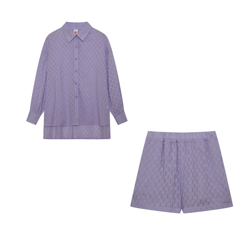 Oranji ® | Maud | Chic Shirt & Shorts Set