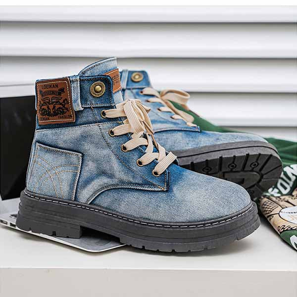 HEREN TRENDY DENIM HOGE BOOTS MTA1880G8I