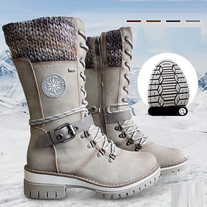 FrostLuxe – Waterdichte Halfhoge Veterschoenen