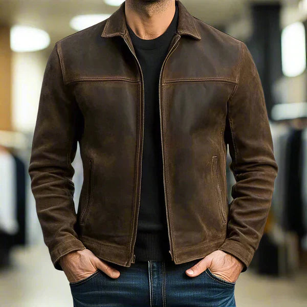 ROSSI ROMA™ | Leren Jas met Rits