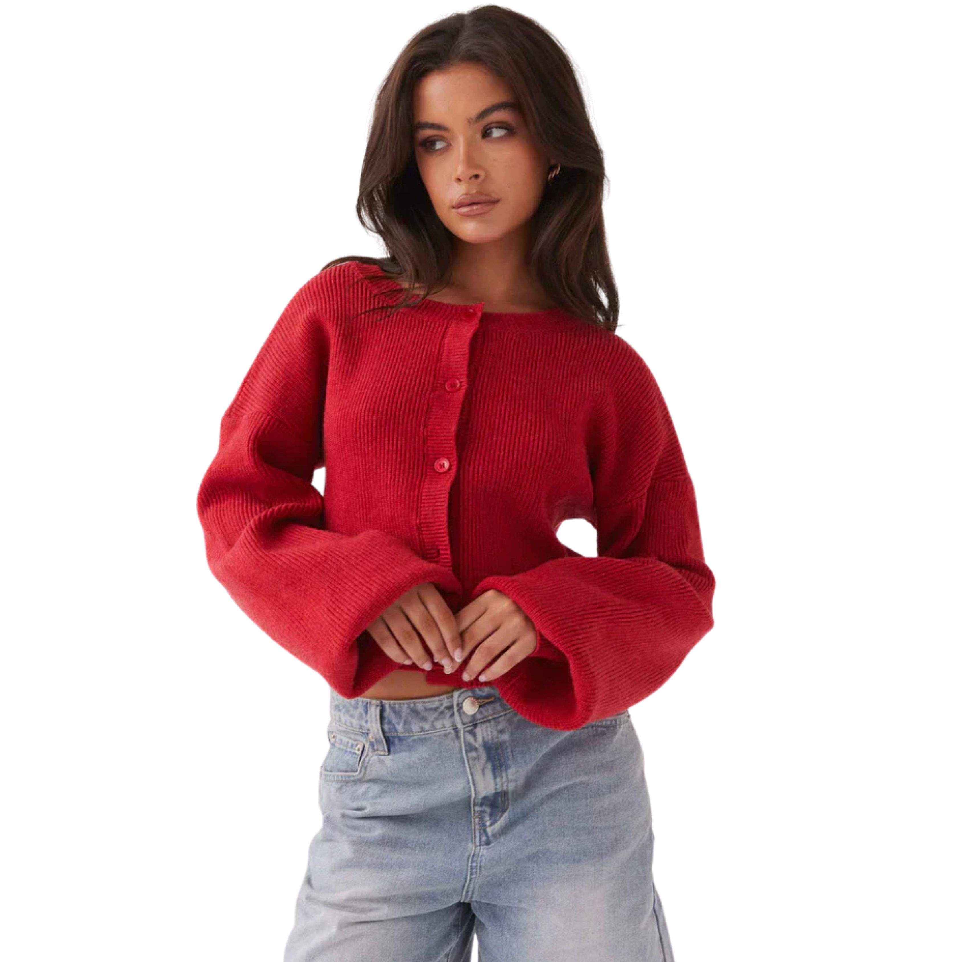 Oranji ® | Veerle | Red Cardigan