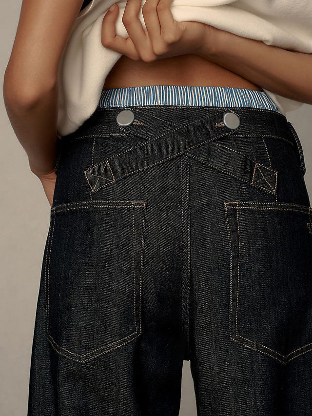Oranji ® | Low-Rise Tapered Jeans