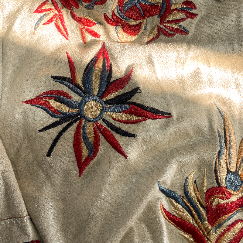 【24-uurs verzending】Heren retro western overhemd met korte mouwen, suède, geborduurd, voor lente/zomer MTA1533D2K