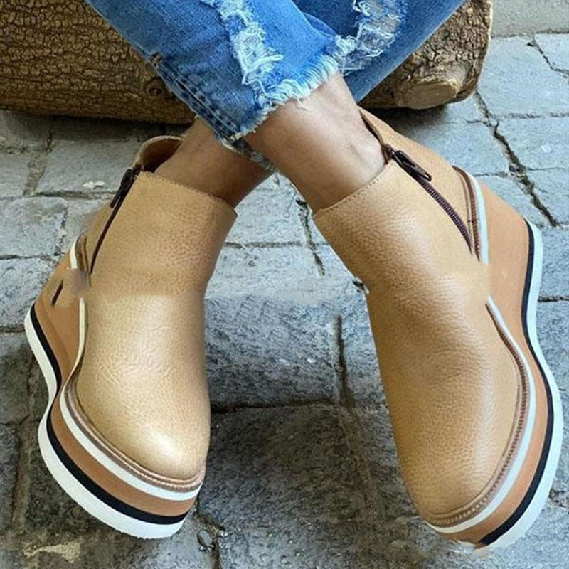 Lucia - Orthopedische leren sneakers met comfortabele zool