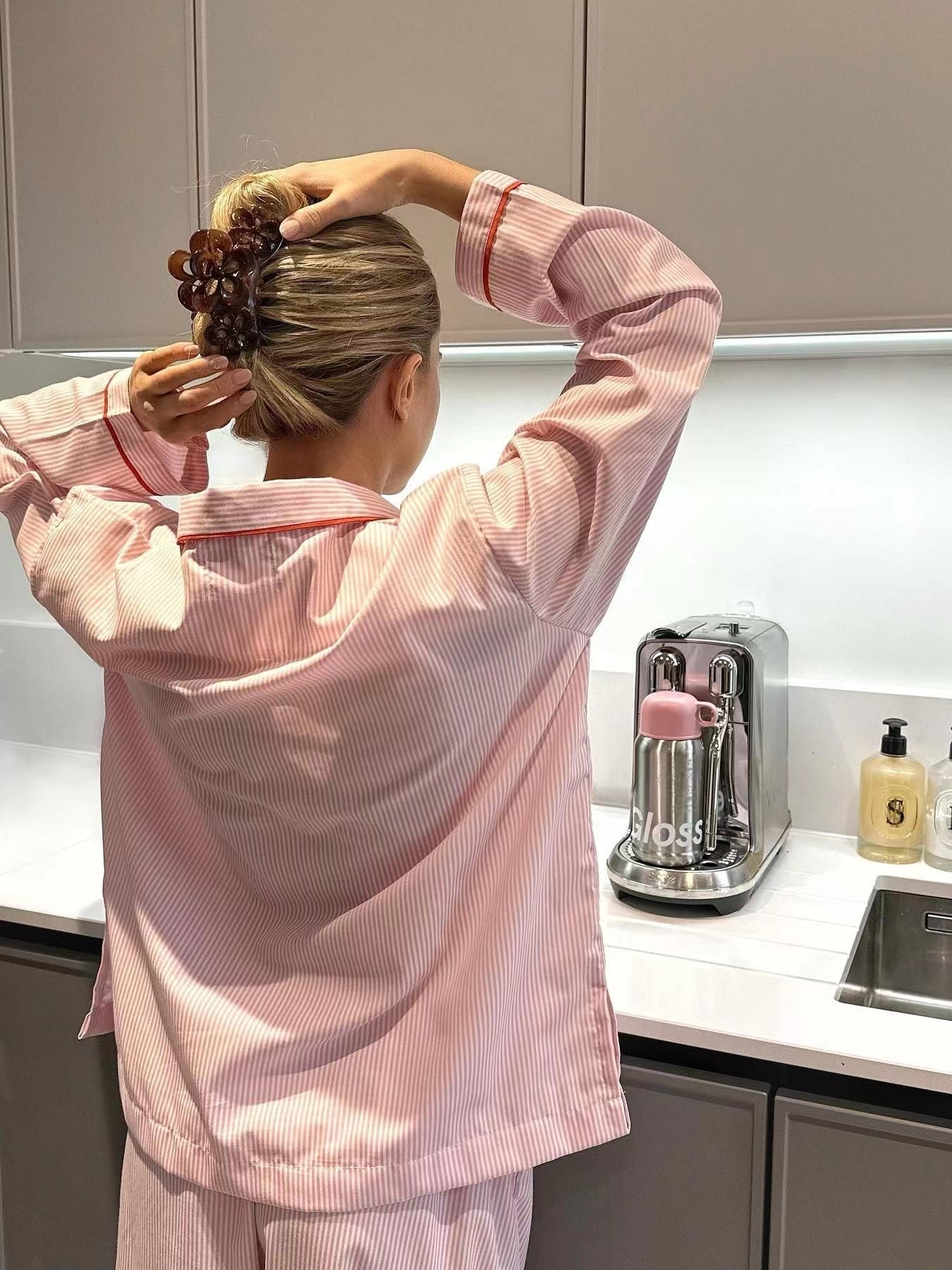 Oranji ® | Girl Love pyjama in roze strepen