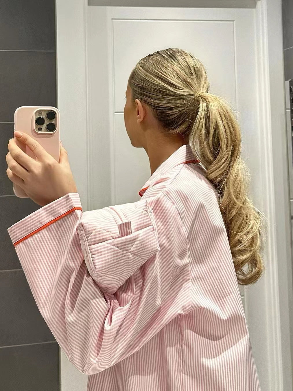 Oranji ® | Girl Love pyjama in roze strepen