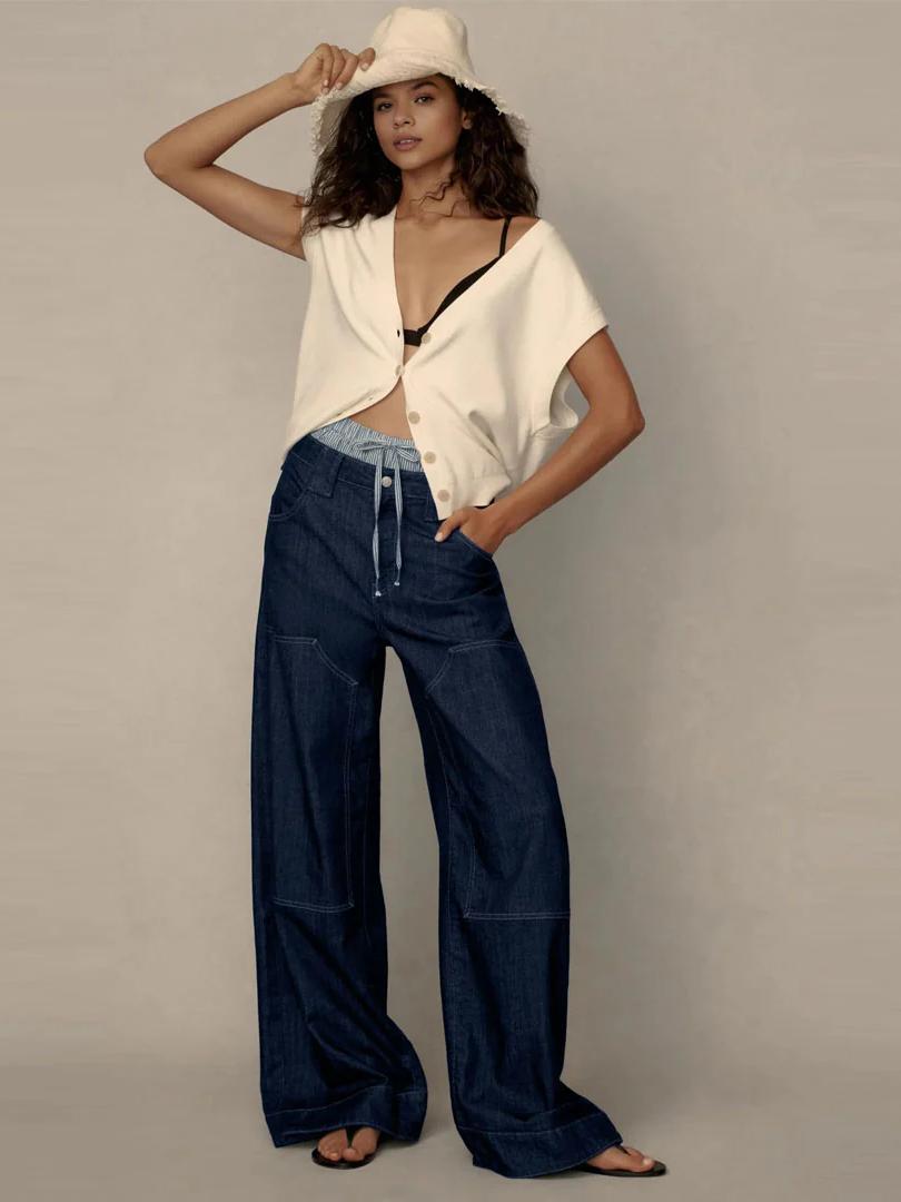 Oranji ® | Low-Rise Tapered Jeans