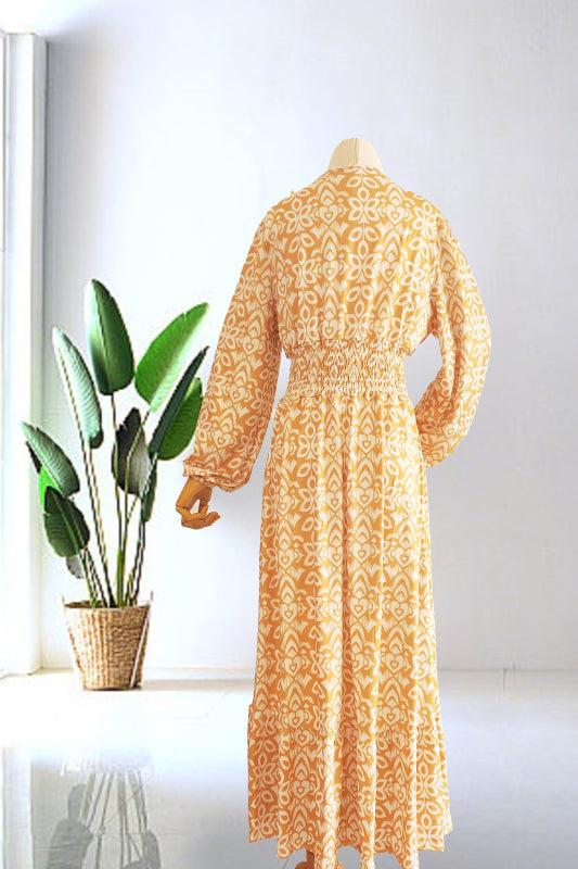 Koraalweide – Luchtige Maxi-jurk