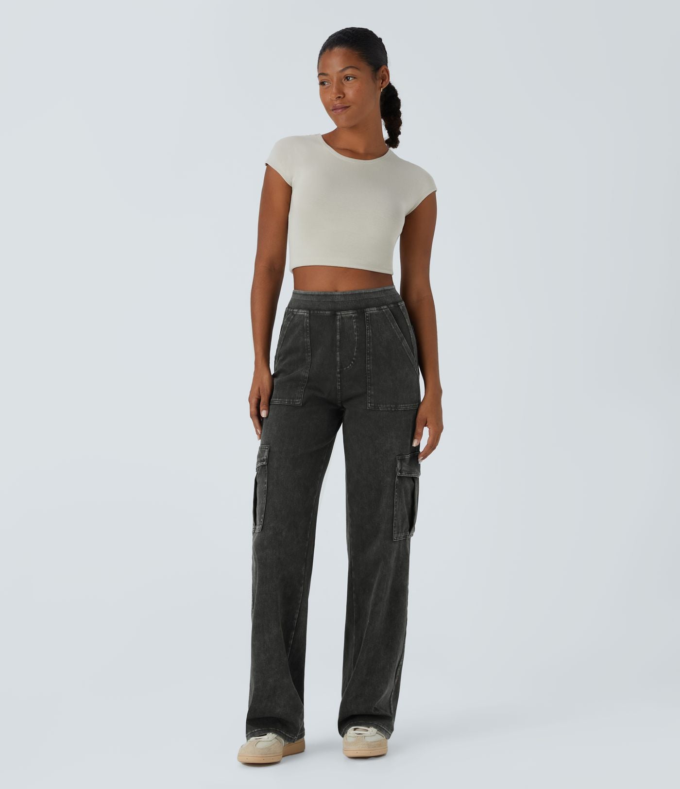 Oranji ® | Mandy | Stretchy Cargo Jeans