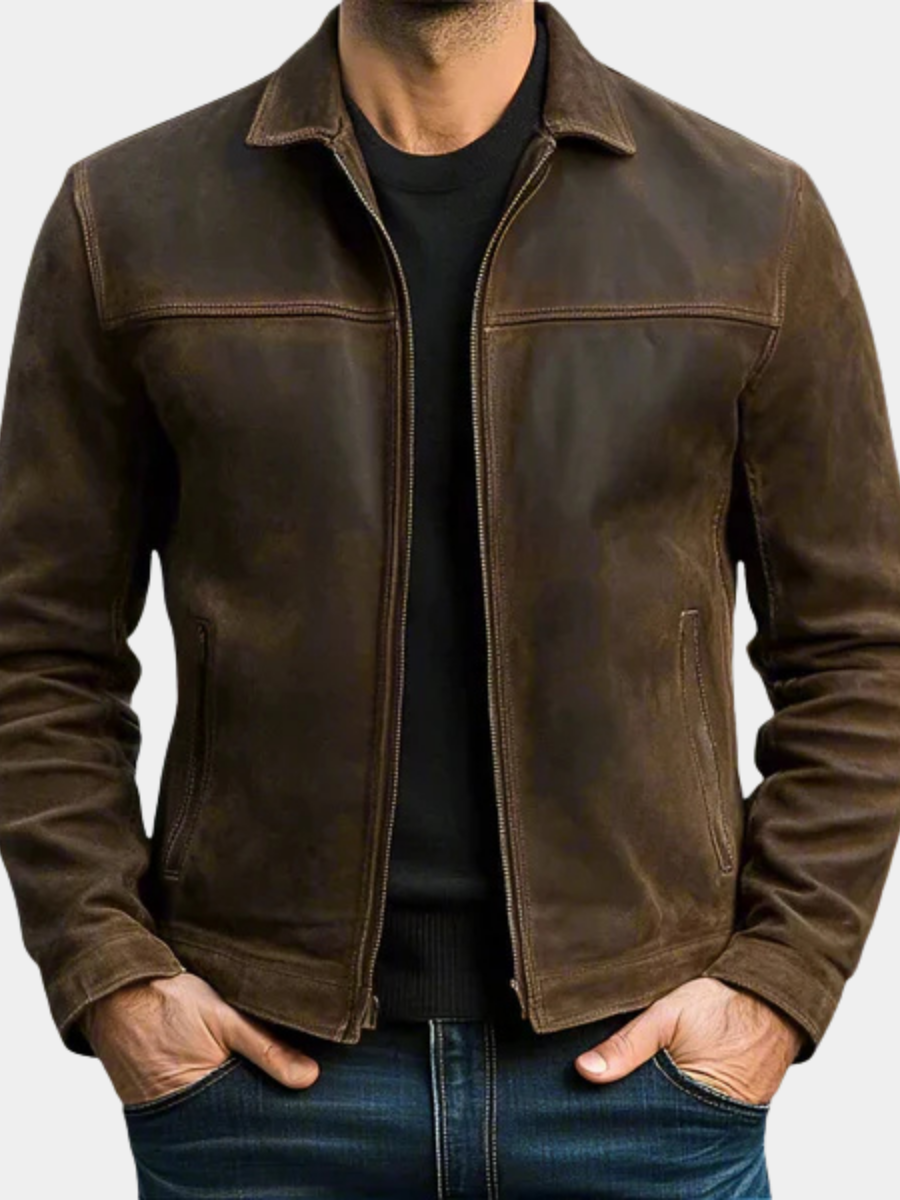 ROSSI ROMA™ | Leren Jas met Rits