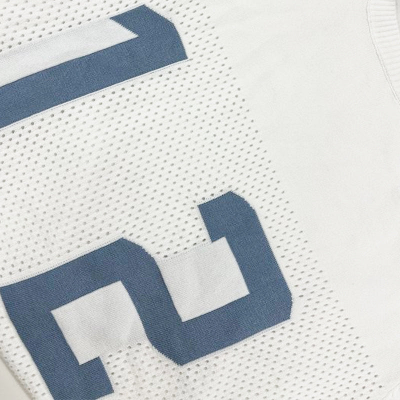 【24-uurs verzending】Heren T-shirt trui met korte mouwen van gebreid materiaal met sportprint MTA1856C1X