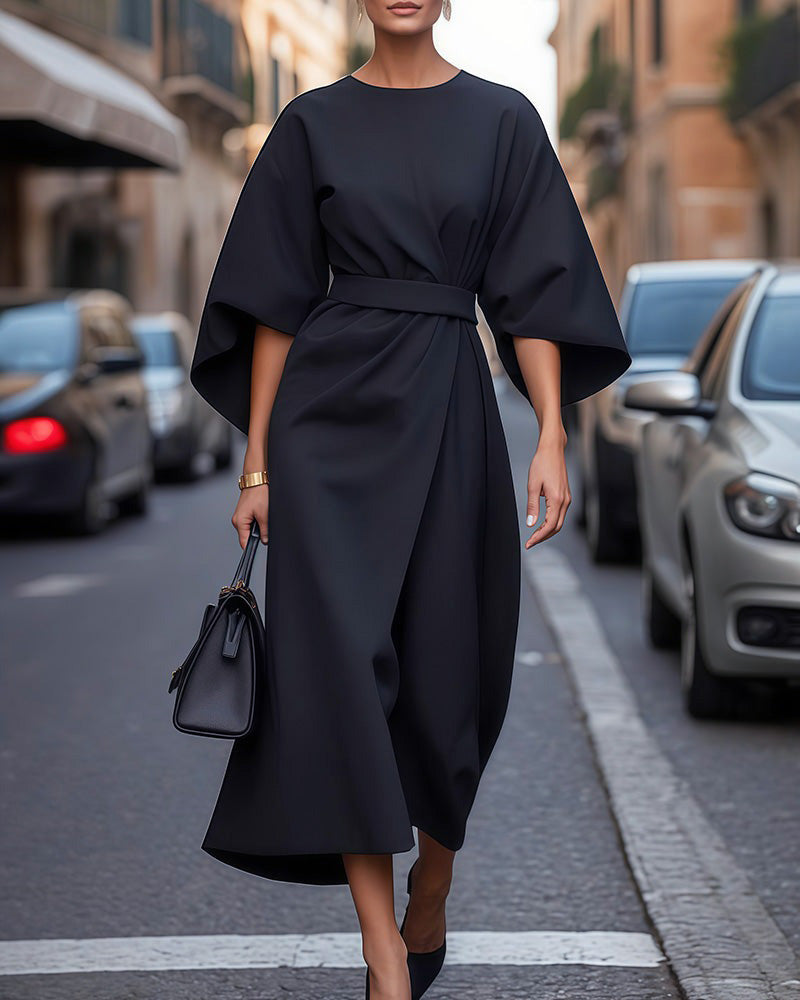 Magdalena | Elegante jurk met brede mouwen