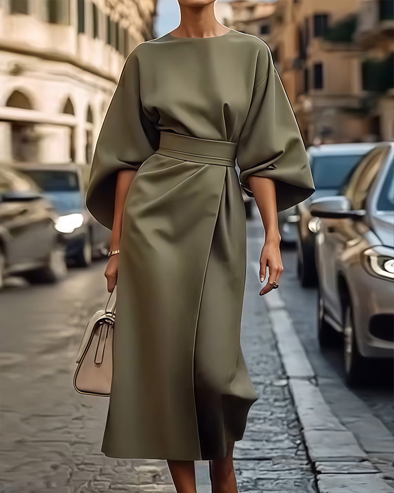 Magdalena | Elegante jurk met brede mouwen