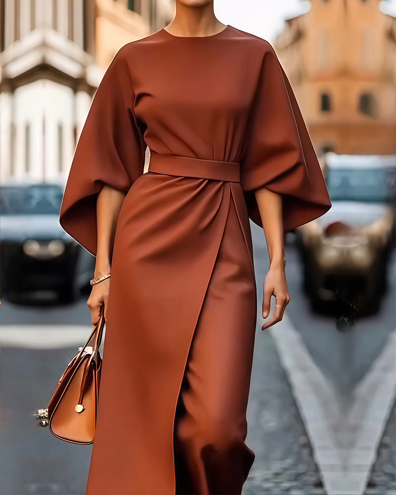Magdalena | Elegante jurk met brede mouwen