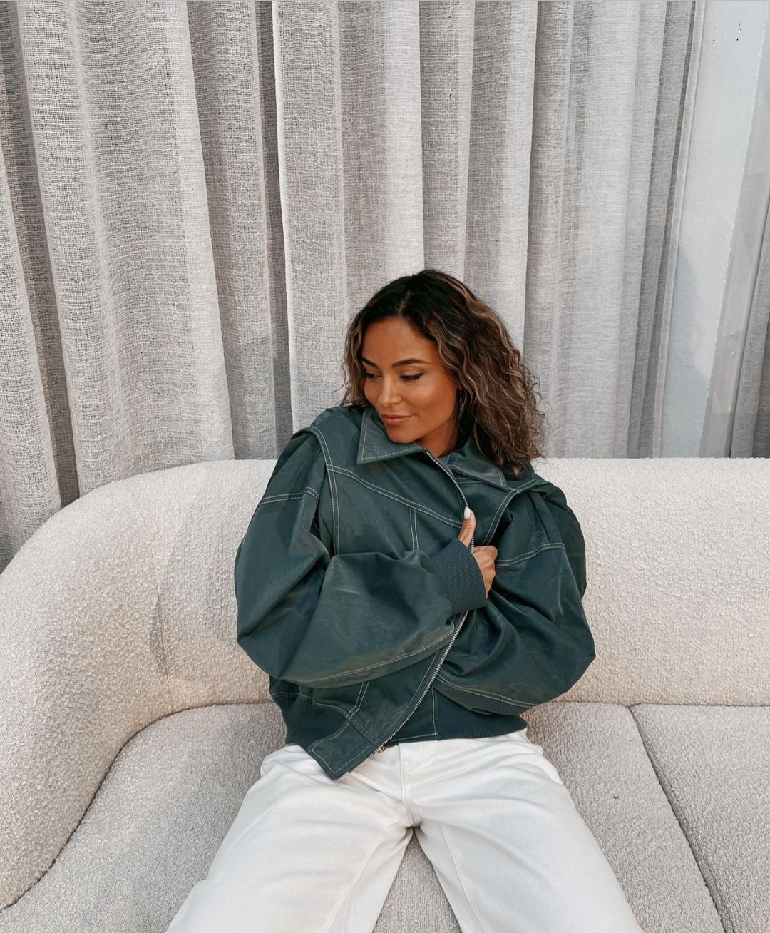 Oranji ® | Rosie | Leren Bomber Jas
