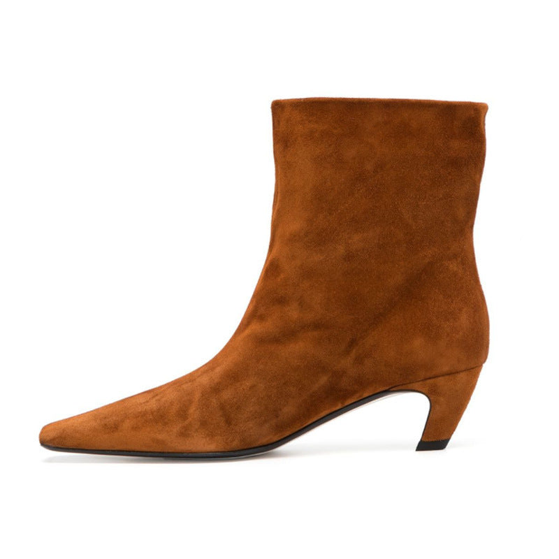 Isla – Elegante winterleren enkellaarsjes voor vrouwen