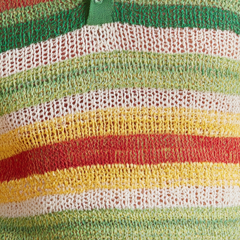 Heren polo sweater met contrasterende streep MTA2942H3P