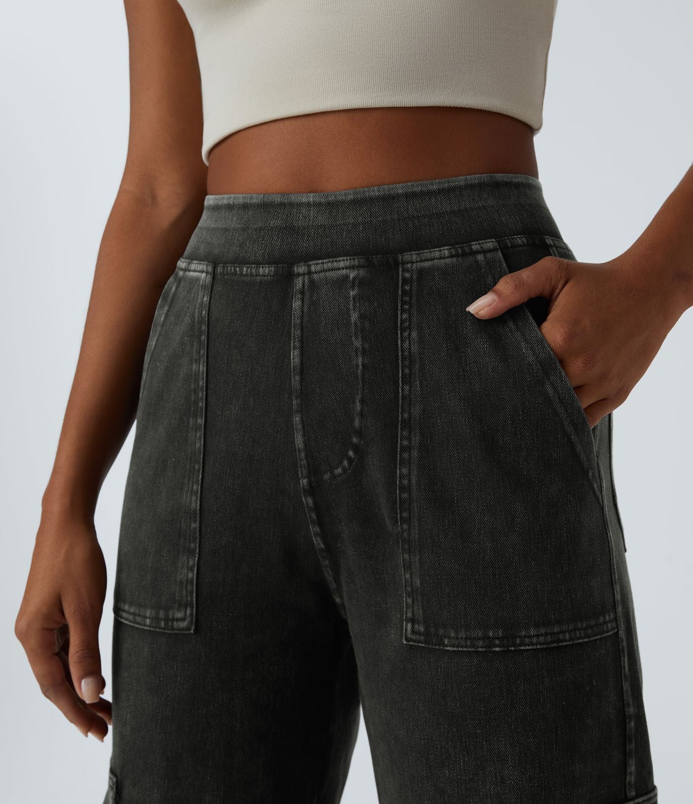 Oranji ® | Mandy | Stretchy Cargo Jeans