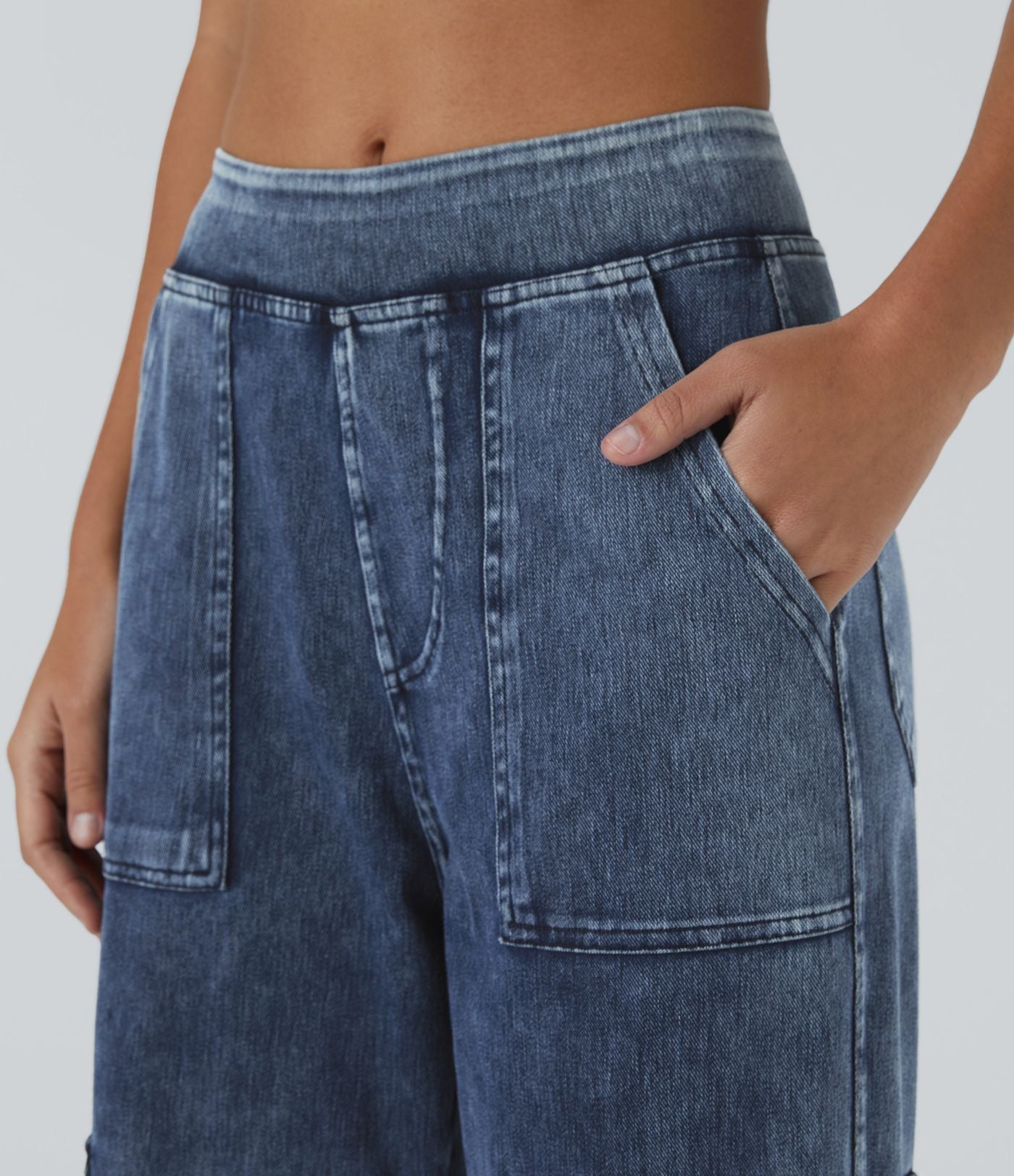 Oranji ® | Mandy | Stretchy Cargo Jeans