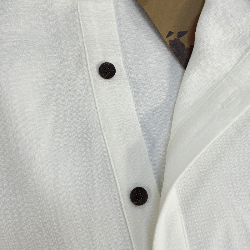 Heren Zomer Basis Overhemd met Korte Mouwen en Staander MTA1316F2U