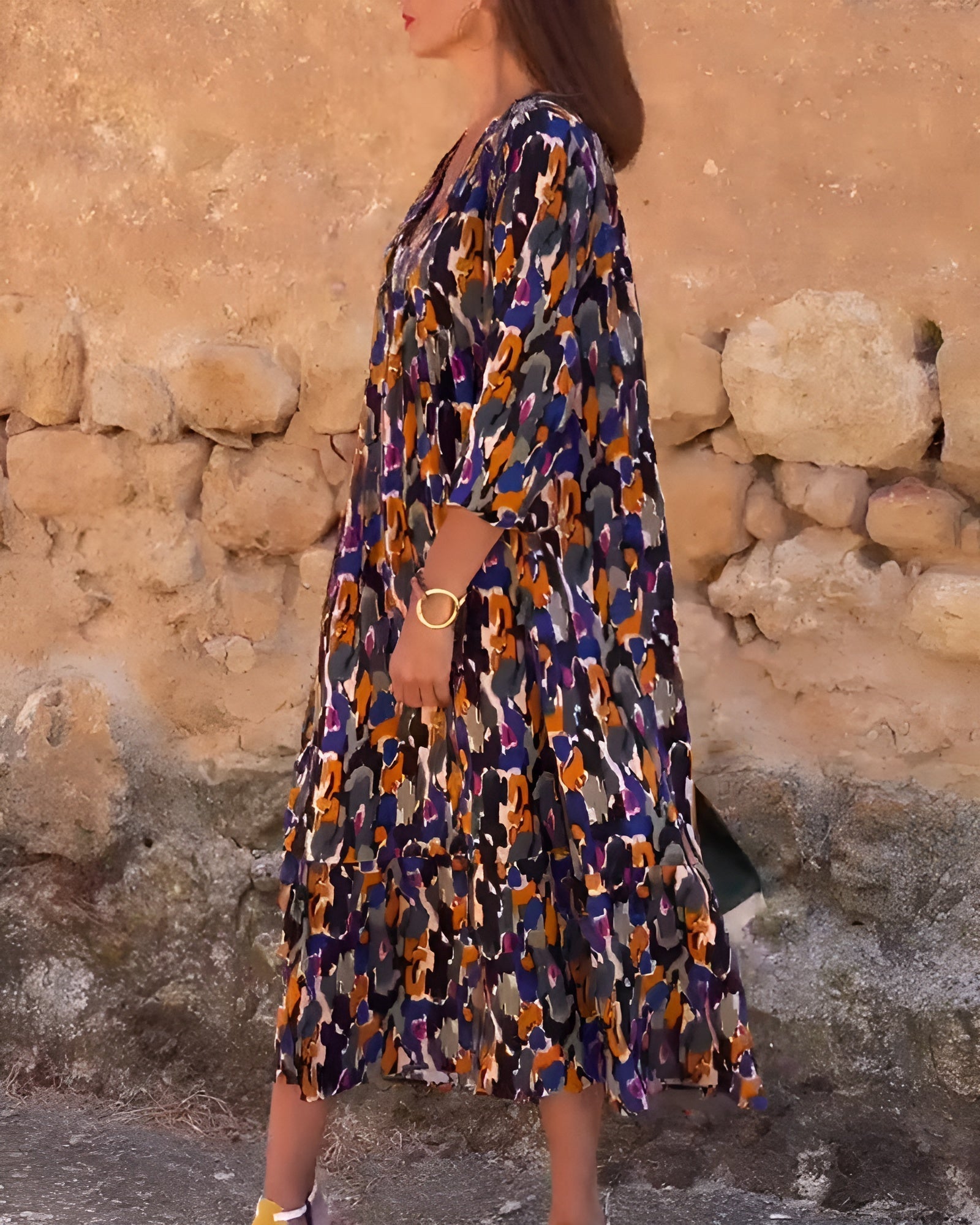 Kasia | Opvallende midi-jurk voor een casual elegantie