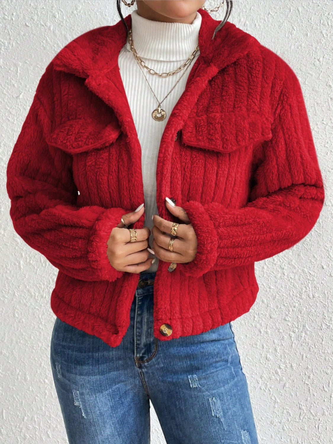 Oranji ® | Fuzzy | Warme Lente jas