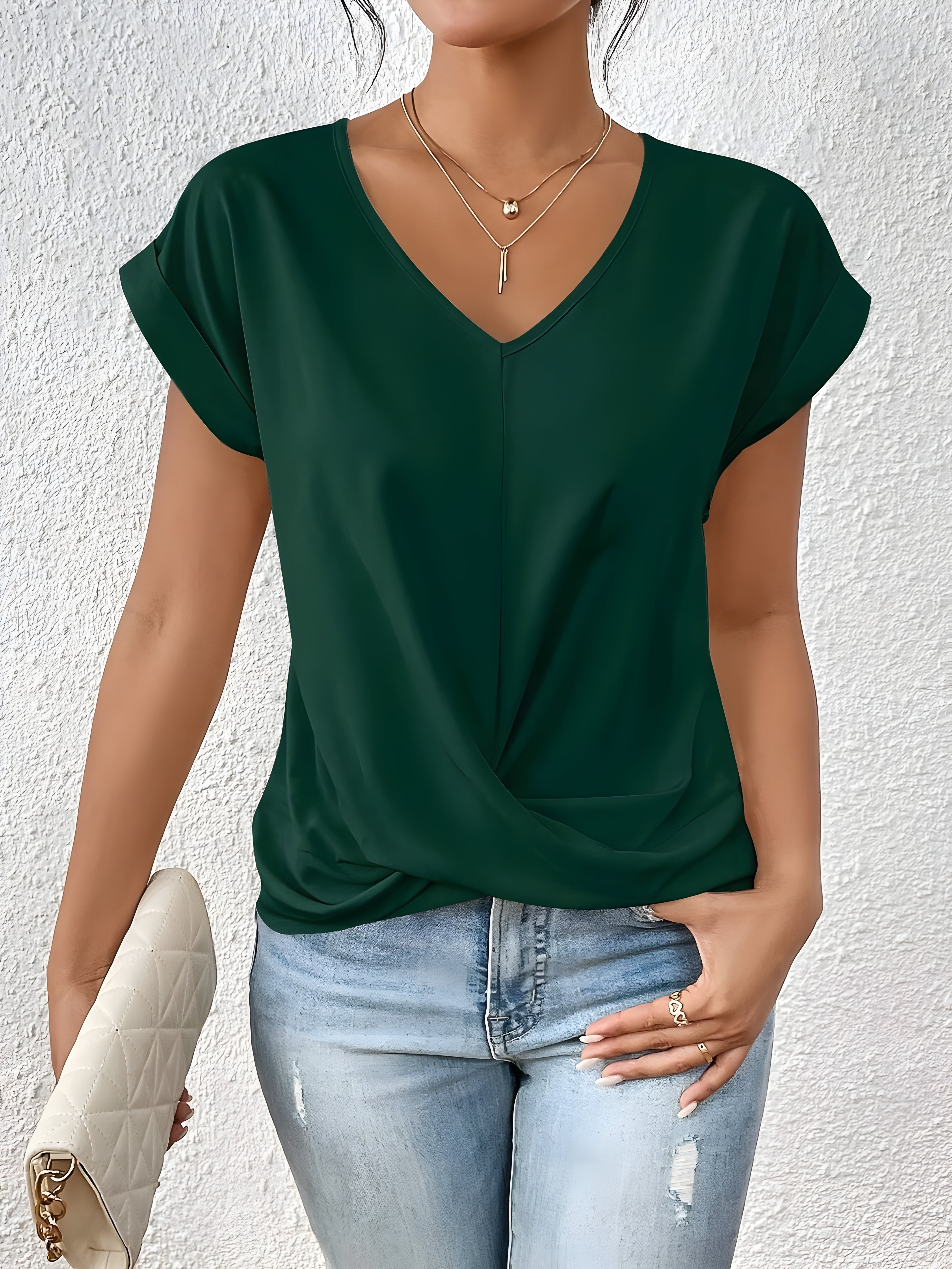 Oranji ® | Ziva | Casual T-shirt met V-hals