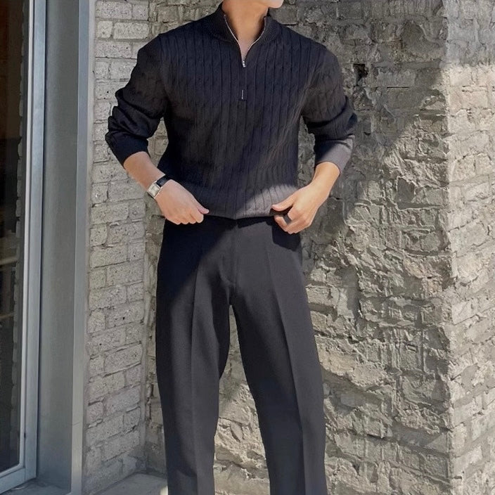 GWANGJU Sweater met halve rits