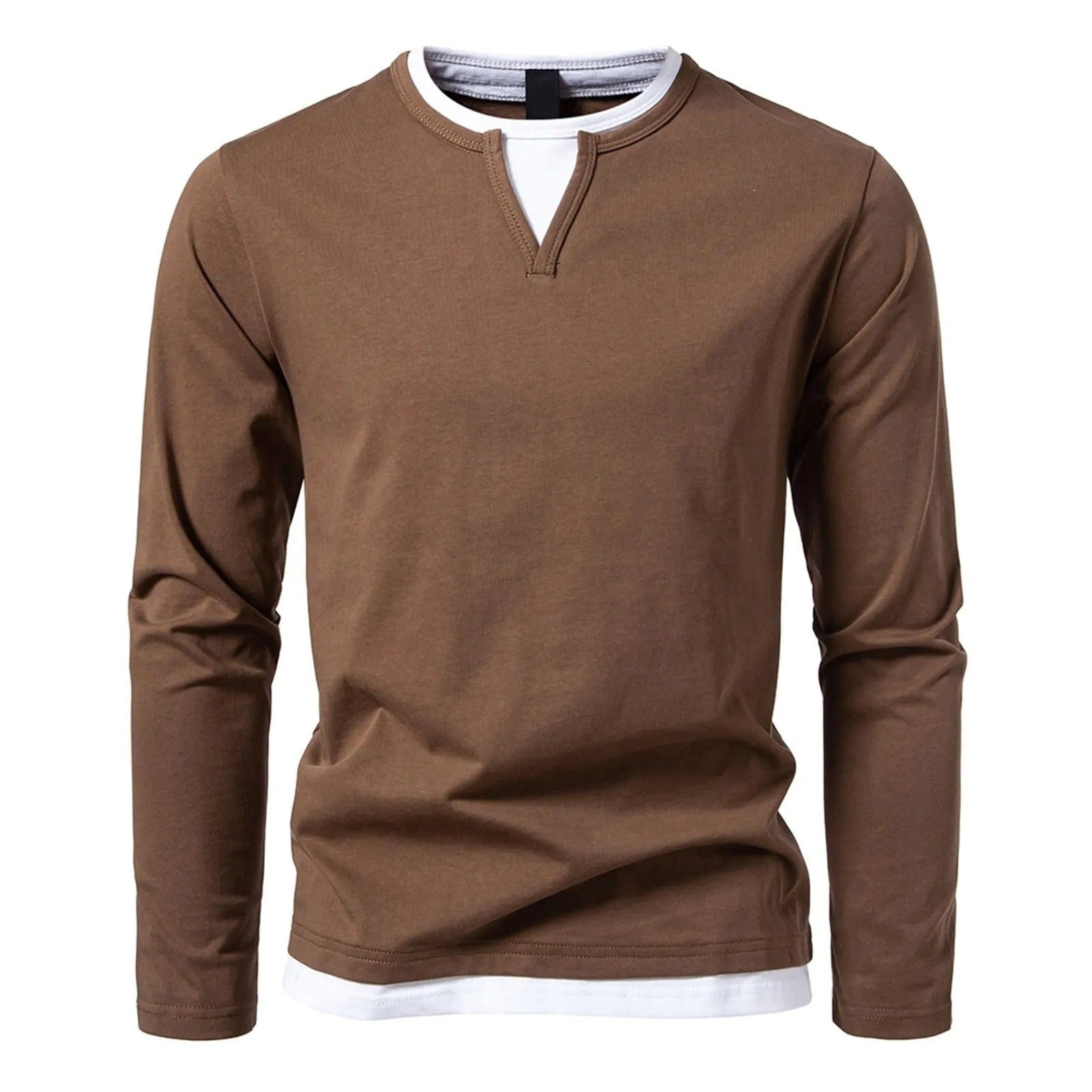 Oranji ® | Casual Heren Longsleeve met V-Hals