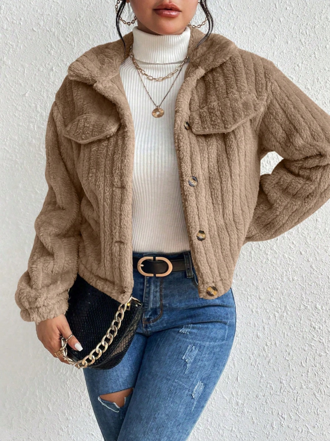 Oranji ® | Fuzzy | Warme Lente jas