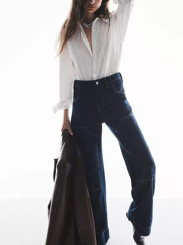 Oranji ® | Low-Rise Tapered Jeans