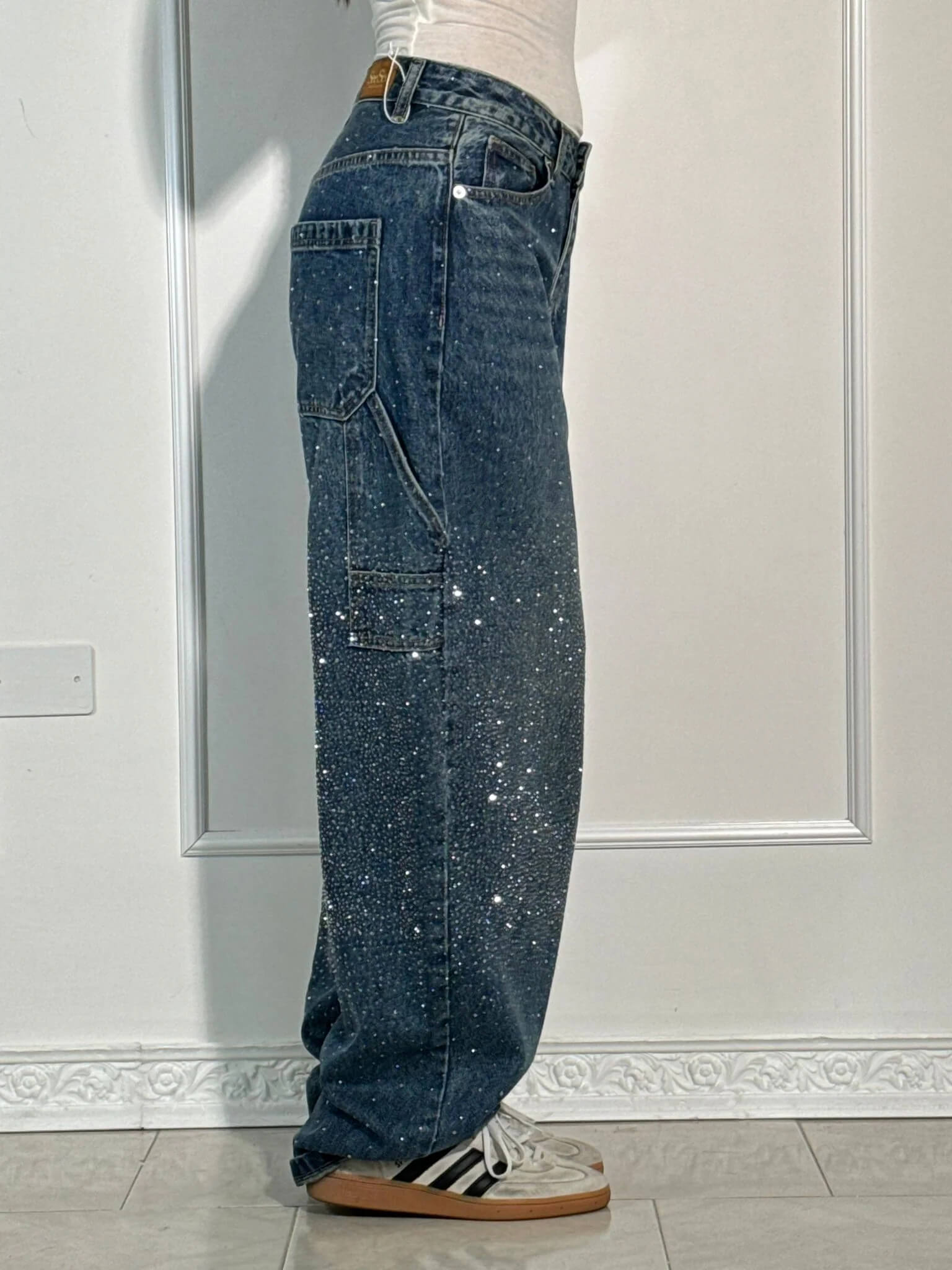 Oranji ® | Ballon | Glanzende Denim Jeans