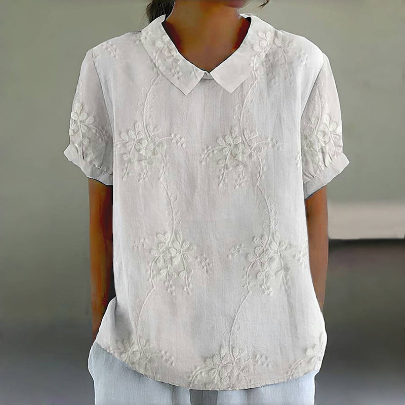 Amelia | Vintage bloes met bloemenpatroon
