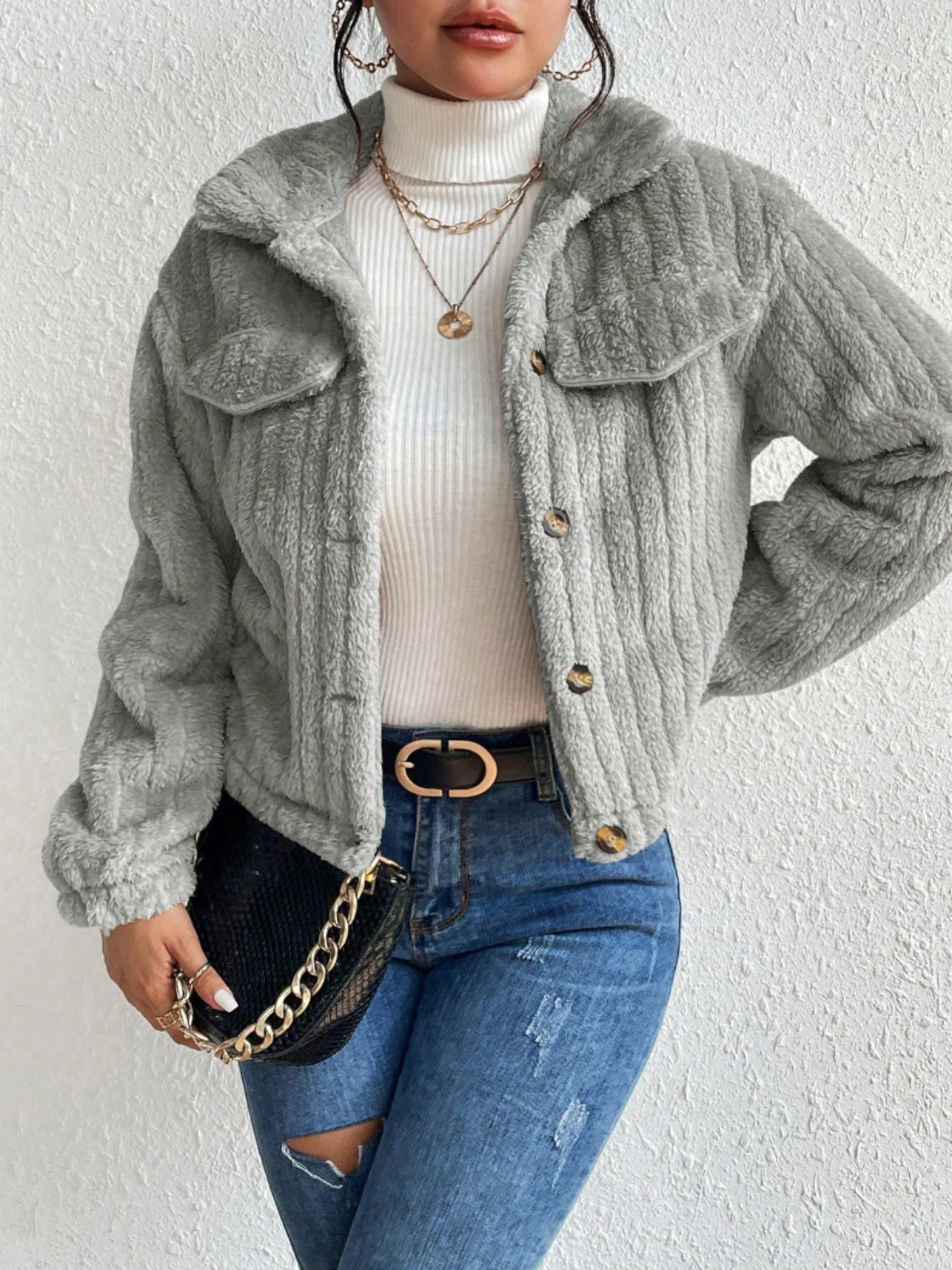 Oranji ® | Fuzzy | Warme Lente jas