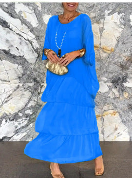 Dorota | Boho Maxi Jurk met Gelaagd Effect