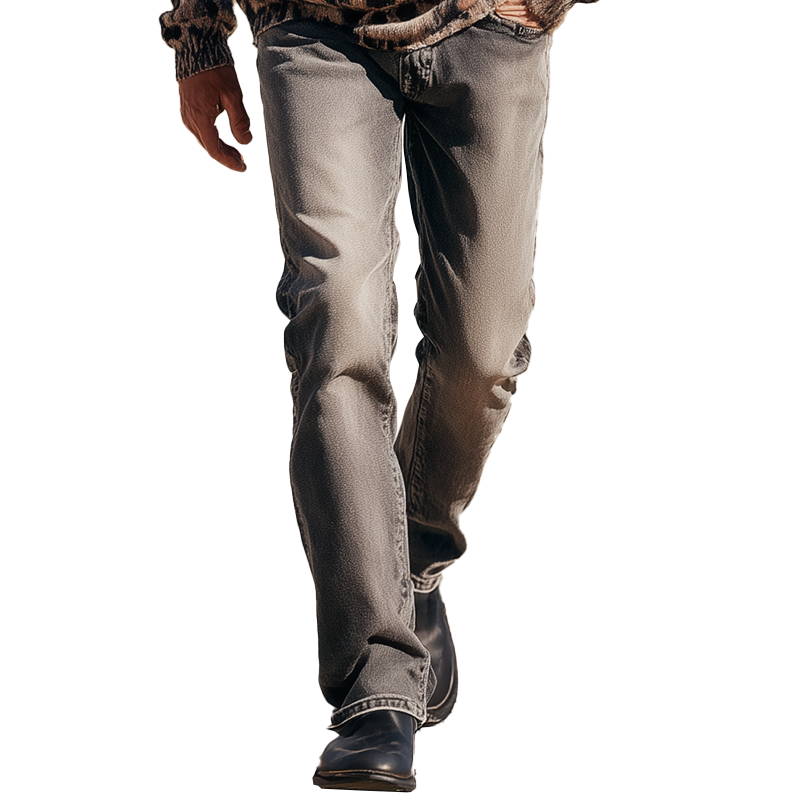 Mannen Vintage Gewassen Jeans MTA1461H7P