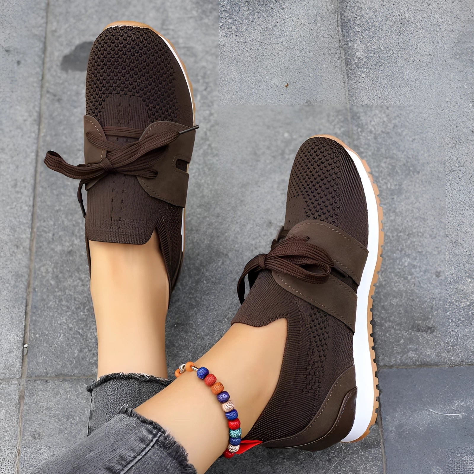 Zwarte Mesh Slip-On Sneakers voor Dames - Lichtgewicht en Ademend Wandelschoenen