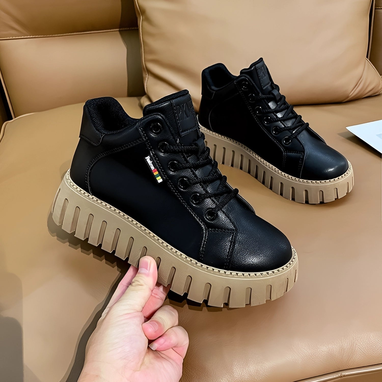Stijlvolle Chunky Platform Sneakers - Veelzijdige Dames Schoenen