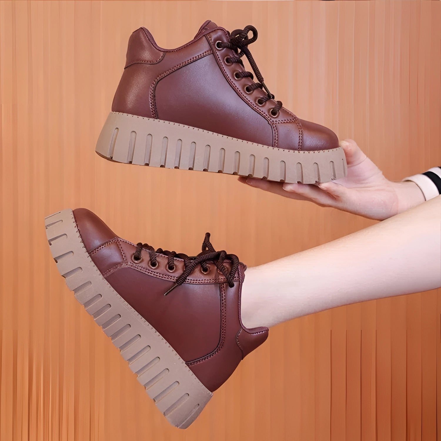 Stijlvolle Chunky Platform Sneakers - Veelzijdige Dames Schoenen
