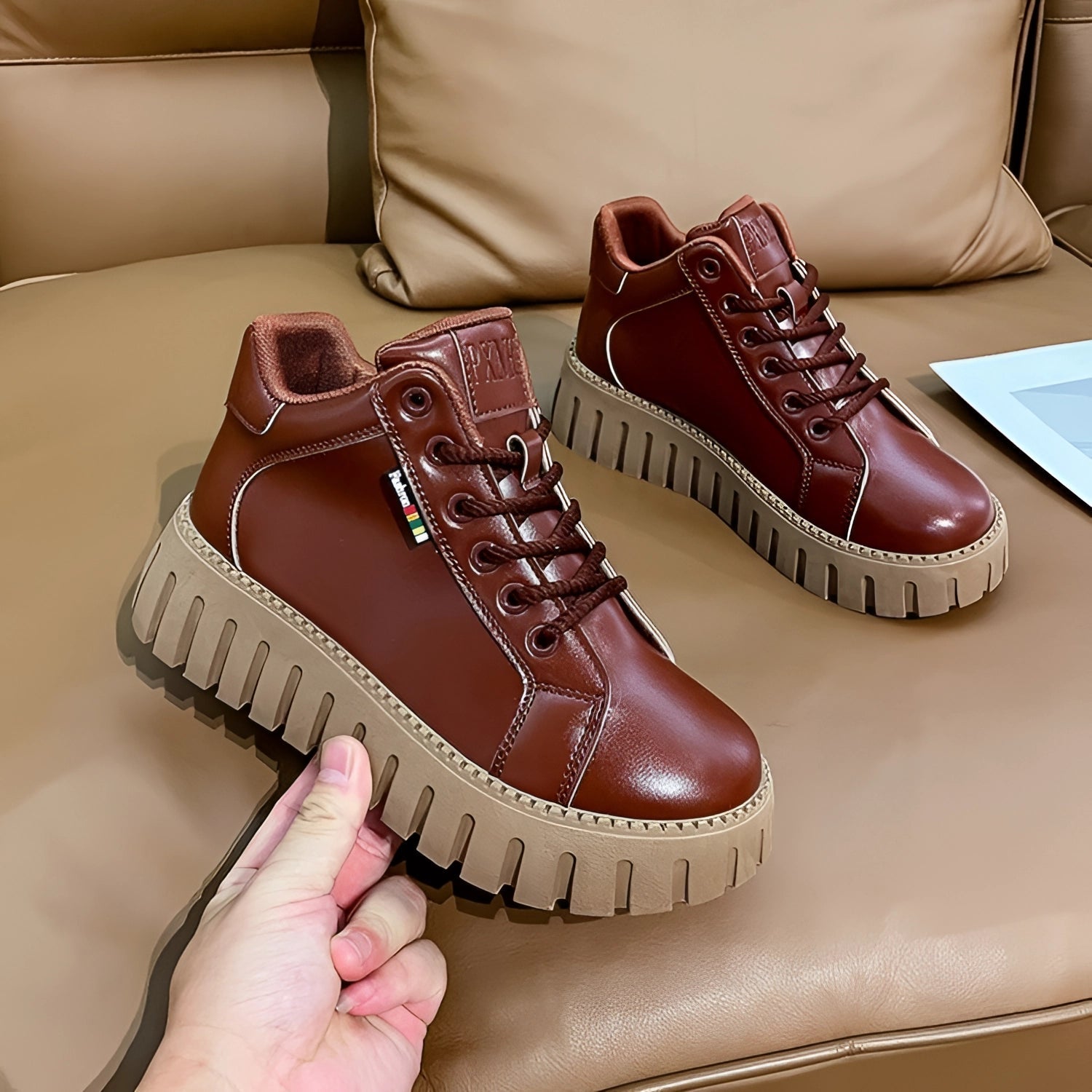 Stijlvolle Chunky Platform Sneakers - Veelzijdige Dames Schoenen