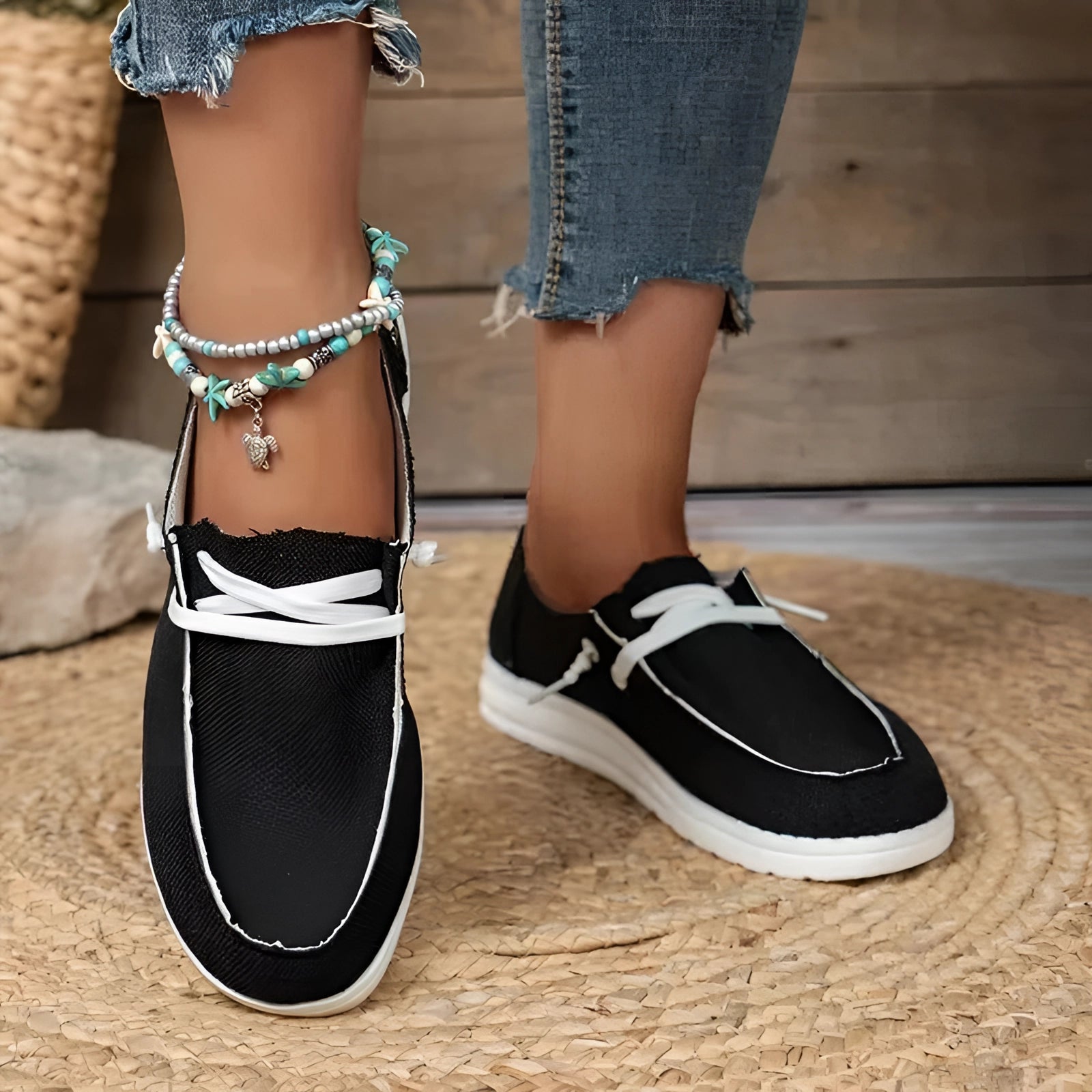 Milieuvriendelijke Beige Linnen Sneakers voor Dames - Ademend Casual Schoeisel