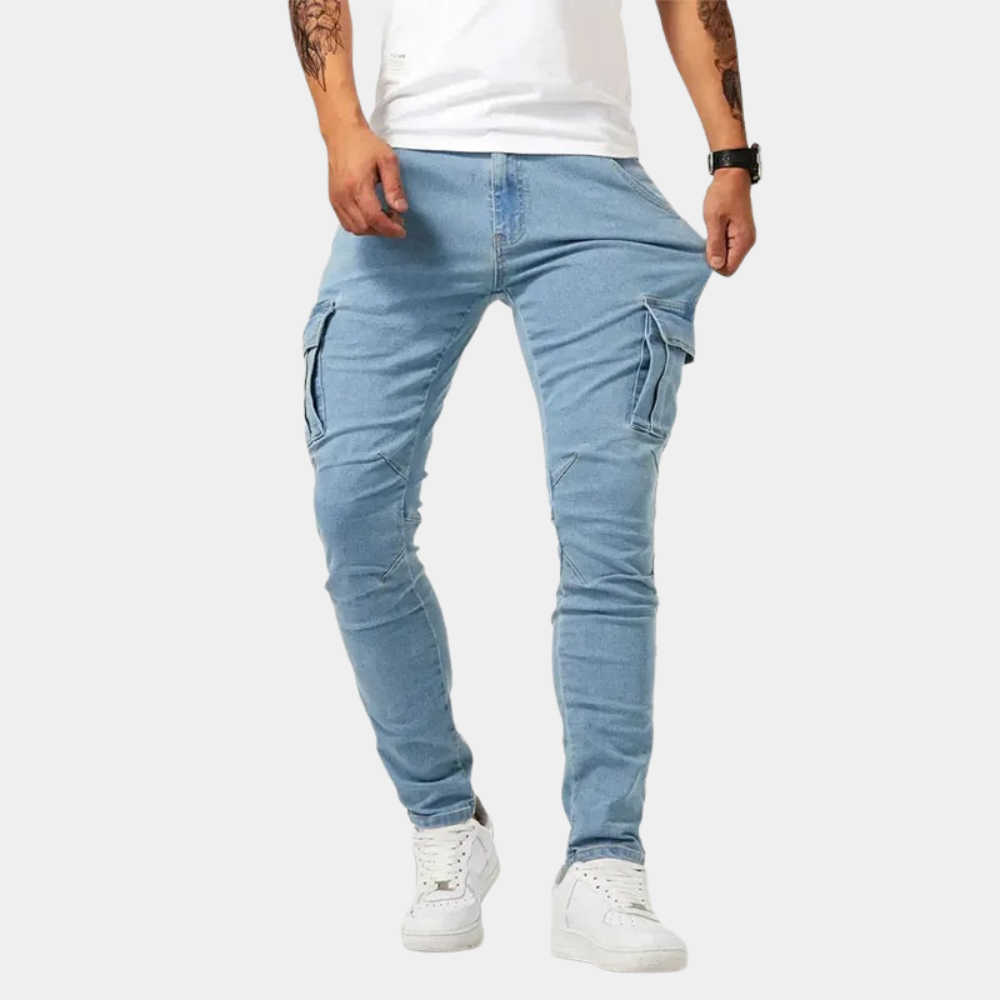 Oranji ® | Heren Slim Fit Cargo Jeans