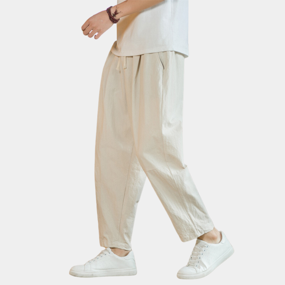Oranji ® | Heren Linnen Loungebroek
