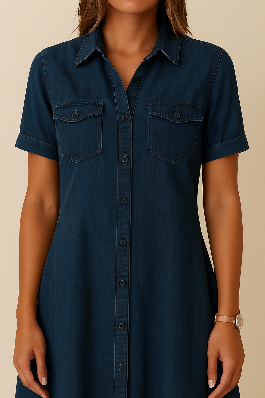 Emilia | Denim overhemdjurk