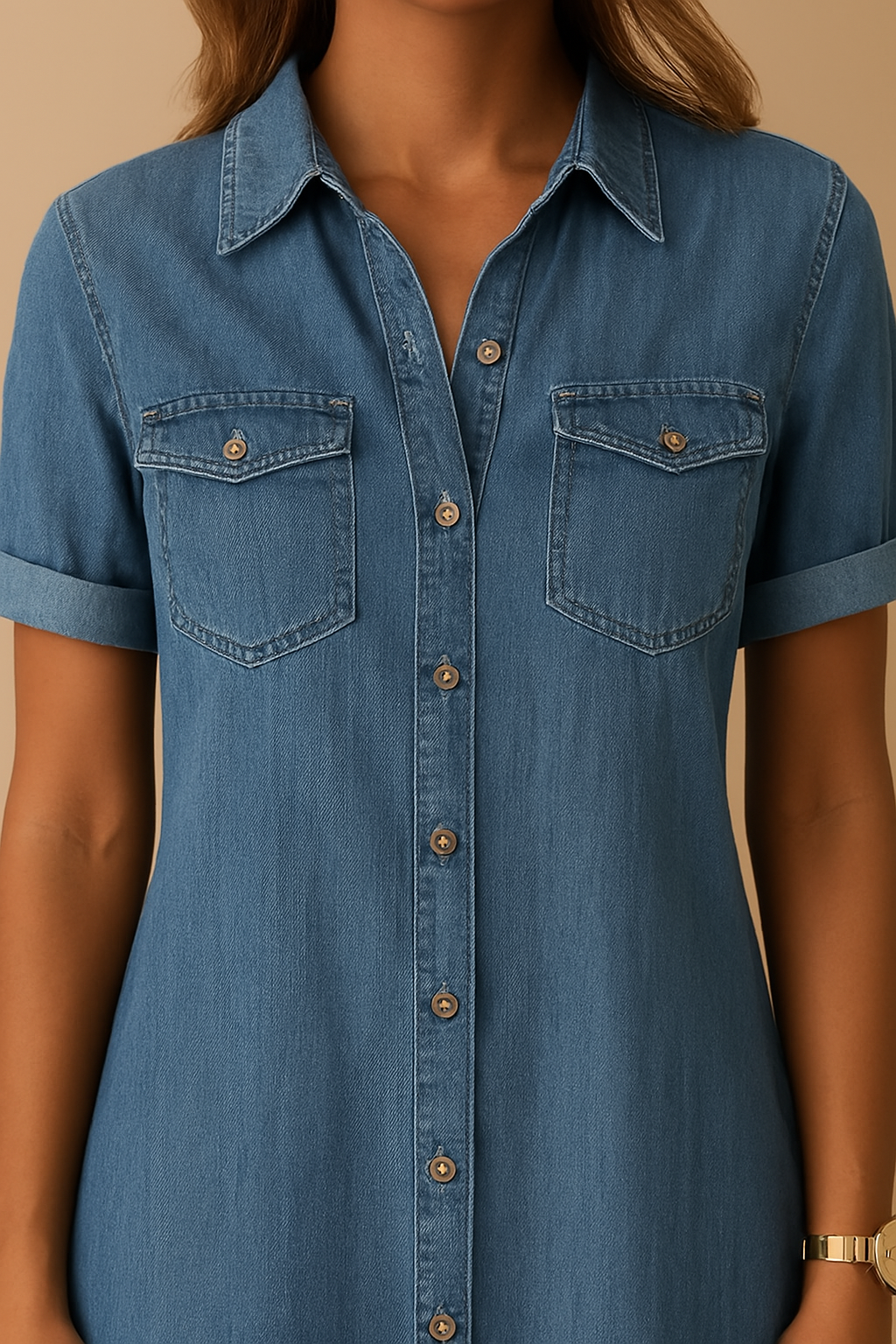 Emilia | Denim overhemdjurk