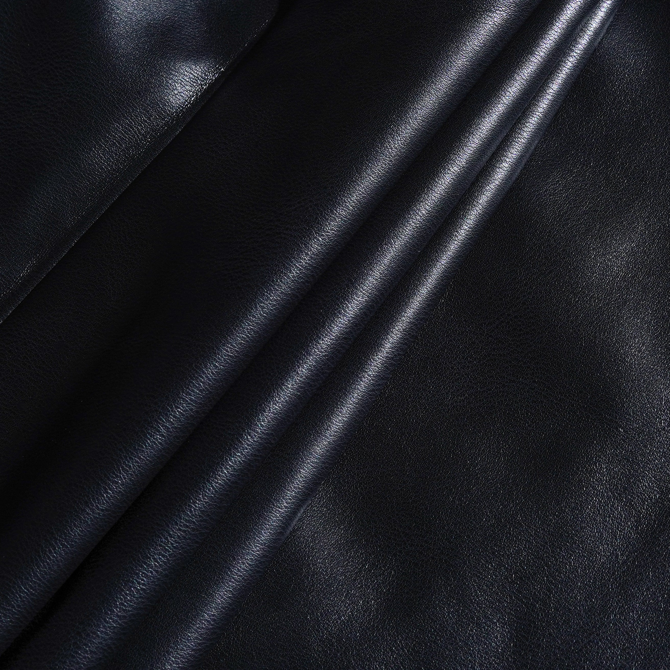 Heren Klassieke Casual Slim Fit Leren Overhemd met Lange Mouwen 79897850K