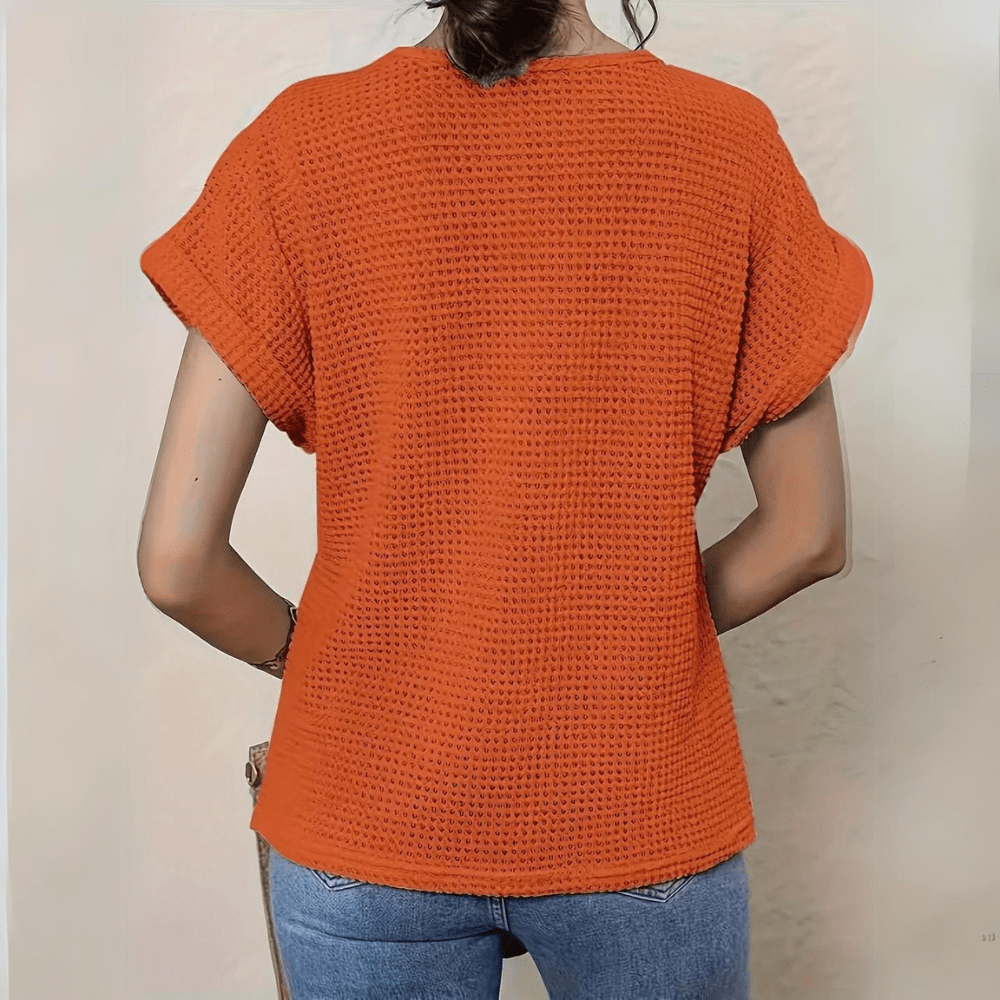 Kamila | Gebreide Blouse met Ajuinen Accent