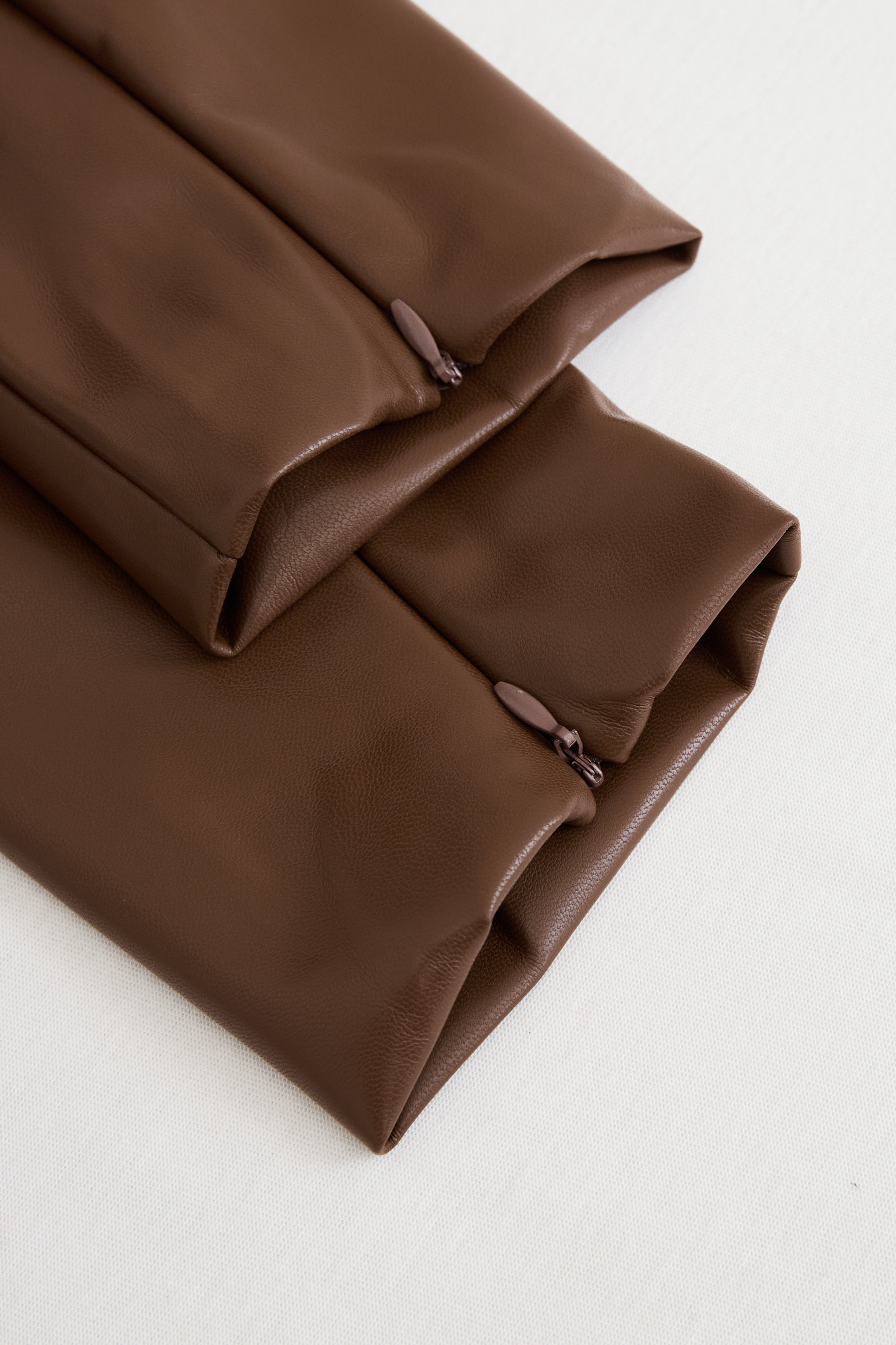 Verfijnde Zwarte Faux Leren Bodycon Jurk