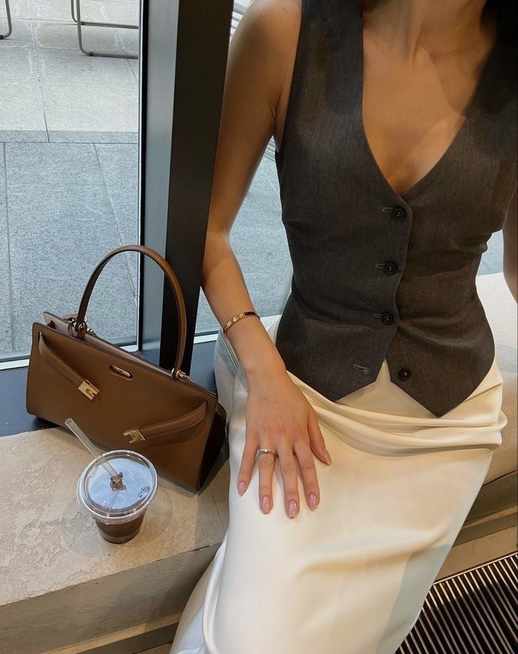 Oranji ® | July | Satin Maxi Skirt